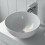 600mm Bathroom Vanity Unit Countertop Basin Round Circular Floor Standing White 4