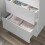600mm Bathroom Vanity Unit Countertop Basin Rectangular Floor Standing White 5