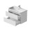 Bathroom Wall Hung Vanity Unit Wash 800 Basin Base Cabinet Drawers Storage White 5