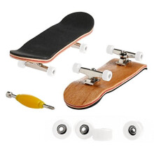1 Pack Professionele Mini Maple Houten Fingerboards, Finger Skateboard Speelgoed Set voor Kinderen (Wit)
