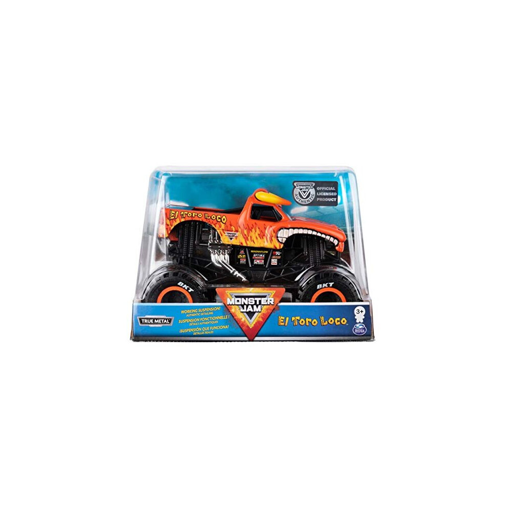 Monster Jam Official El Toro Loco Monster Truck Die-Cast Vehicle, 1:24 Scale