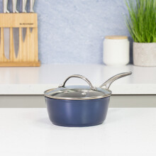 Blackmoor 67459 Blue Pro 18cm Saucepan & Lid / Ovenproof Up To 220°C
