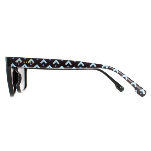 Ted Baker Ted Baker Sunglasses TB1455 Dane 011 Polished Black Patterned Grey 2