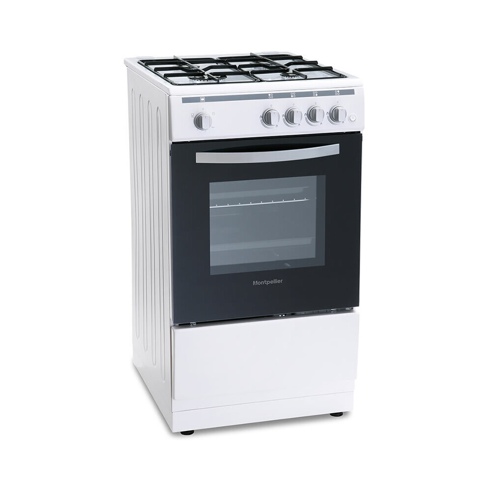 500mm Single Gas Oven & Grill White
