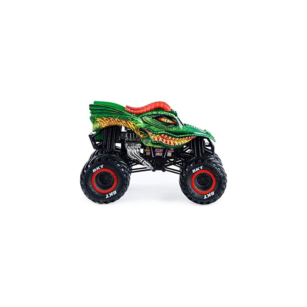 Monster Jam, Official Dragon Monster Truck, Die-Cast Vehicle, 1:24 Scale