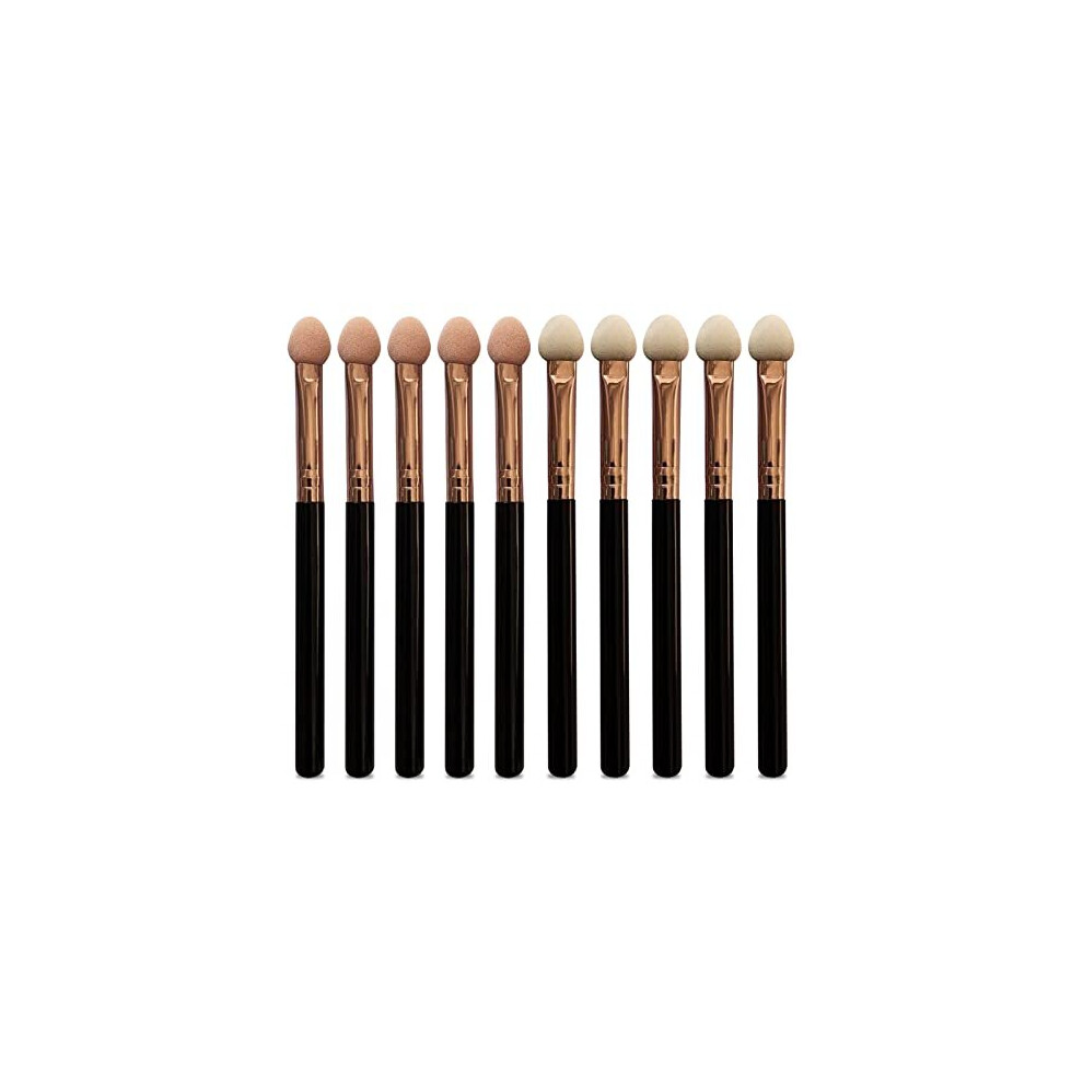 Uorpoto Makeup Brushes Set For Women Professional, 10Pcs Sponge Eyeshadow Brush Sets Applicator Double Sided Reusable