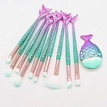 Makeup b?rste s?t 11 stk. ?jenmakeup b?rster ?jenskygge Concealer Eyeliner Brow Blending Brush Tool