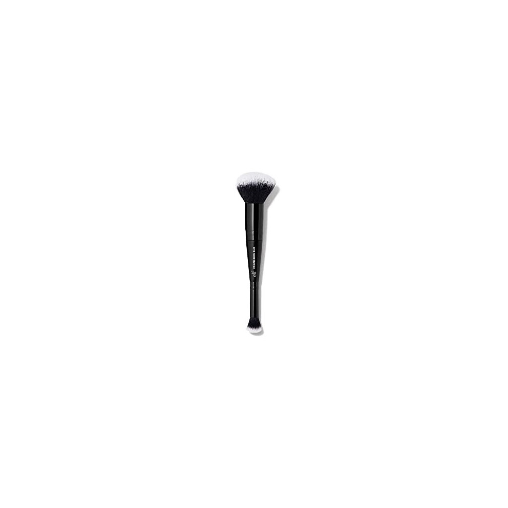 E.l.f. Complexion Duo Brush, Foundation & Concealer Applicator, Airbrushed Finish
