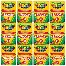 Crayola vrikynt Bulkki 12 pakkausta 24 Count vrikyni koulutarvikkeita erilaisia ??vrej