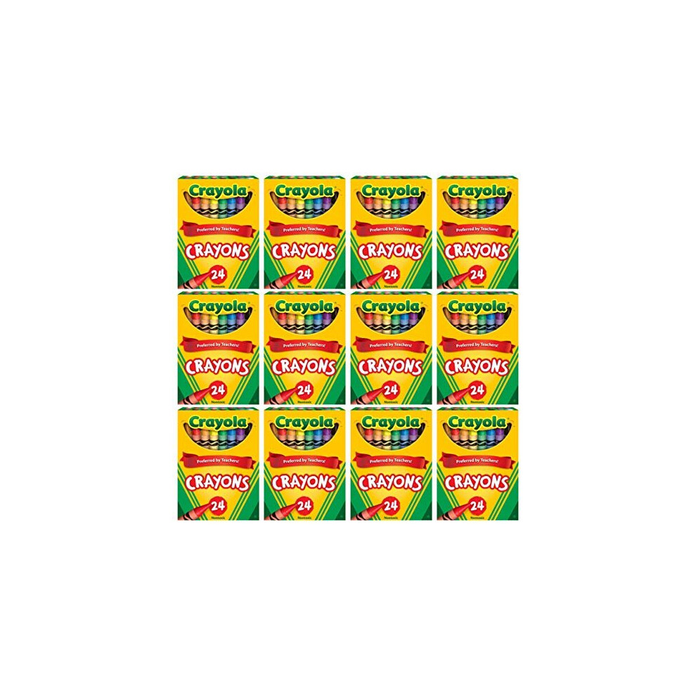 Crayola Crayons Bulk, 12 Packs Of 24 Count Crayons, School Supplies, Assorted Colors
