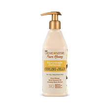 Cr   me de la nature curling gel   e pure miel huile de noix de coco et formule de beurre de karit    d   fense de la d   fense 11,5 oz