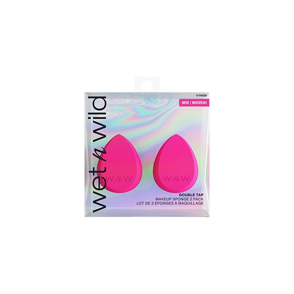 Photos - Makeup Brush / Sponge Wet n Wild Double Tap Makeup Sponge 2 Pack Pink 1114529 