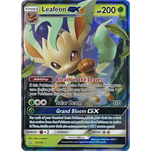 Pokémon Leafeon GX - 13/156 - Ultra Rara