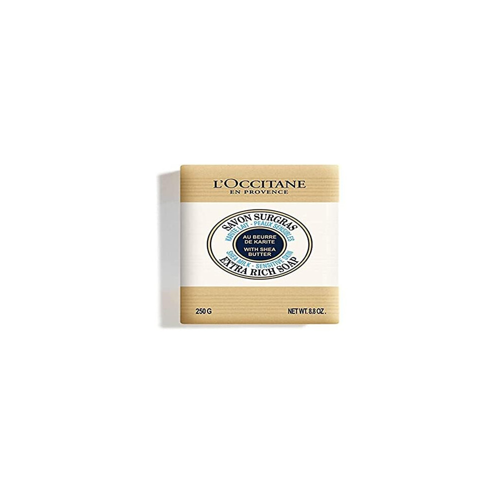 L\'Occitane Shea Milk Sensitive Skin Extra Rich Soap, 8.8 oz