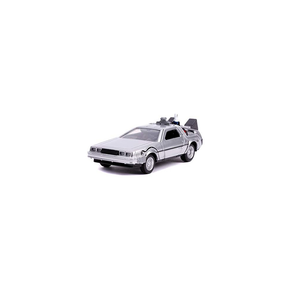 Jada Toys Back to The Future Part II 1:32 Time Machine Die-cast Car, Toys for Kids and Adults