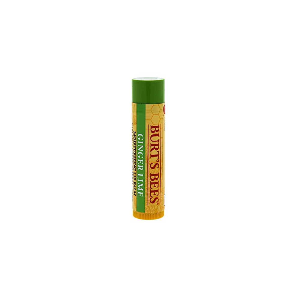 Burt\'s Bees Ginger Lime Moisturizing Lip Balm By Burts Bees for Unisex - 0.15 Oz Lip Balm, 0.15 Oz