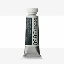 Holbein Artists Gouache - Permanent Wit, tube van 15 ml