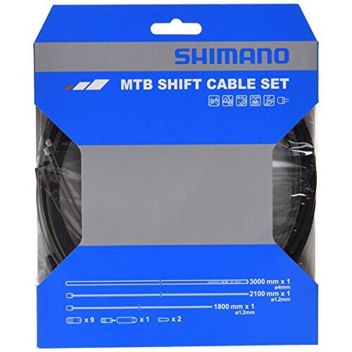Shimano SHIMANO CABGR7BK Spares MTB Gear Set Cable - Black, One Size