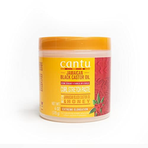 Cantu Cantu Jamaican Black Castrol Oil Curl Stretch Paste mit Honig 6 oz