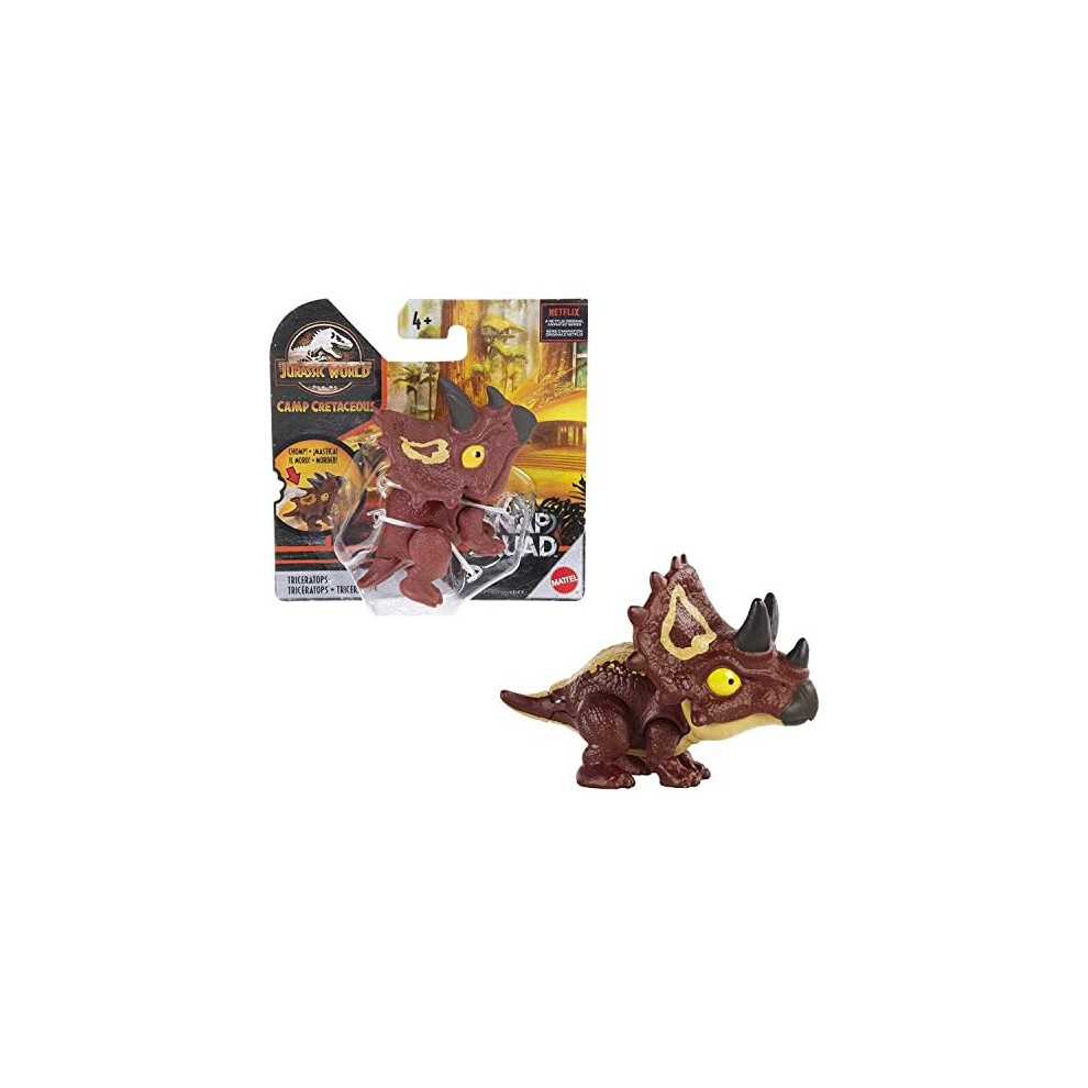 Jurassic World Camp Cretaceous Snap Squad Triceratops Figure