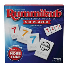 Rummikub Edizione Sei Giocatori - Gioco di Dadi Classico con Più Tessere e Giocatori per Maggiore Divertimento!