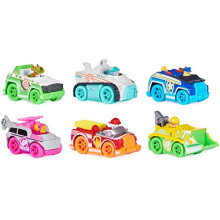 Paw Patrol, True Metal Neon Rescue Voertuig Gift Pack van 6 Verzamelbare Auto's, 1:55 Schaal, Speelgoed voor Kinderen 3+
