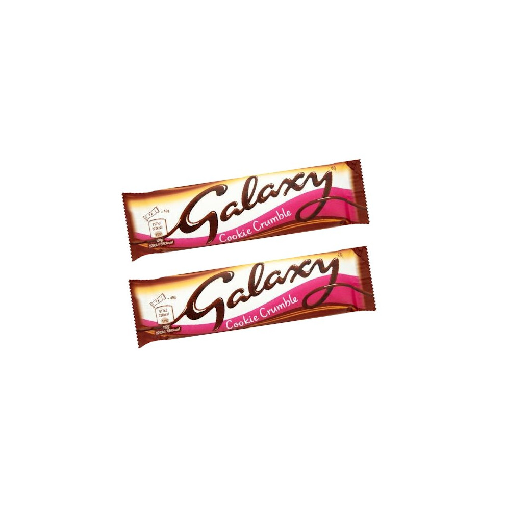 Galaxy Cookie Crumble Standard Chocolate Bars 24 x 40g