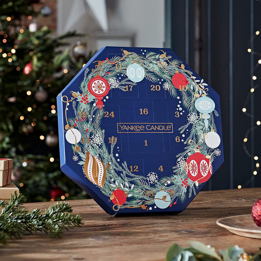 Yankee Candle Advent Calendar Christmas Gift Set |24 Tea Lights