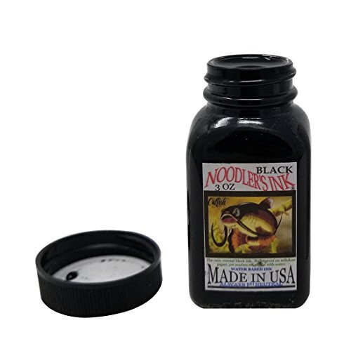 Noodler's Black Αδιάβροχο Μείγμα Μελάνης Φακής - Bulletproof, 3 oz