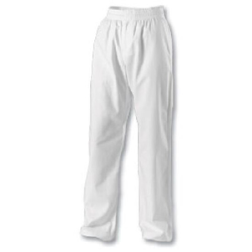 (5/180 cm) PLAYWELL KARATE TROUSERS: WHITE
