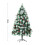 Living And Home Artificial Green Flocked Full Christmas Tree with Stand 1.8m 3