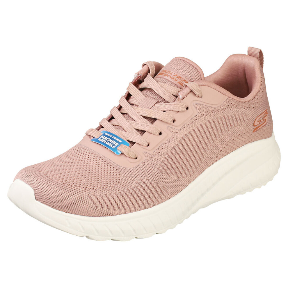 Skechers Bobs Squad Chaos Womens Fashion Trainers In Blush - 5 Uk Pink