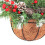 Living And Home Artificial Christmas Hanging Basket with Frosted Pine Cone 5