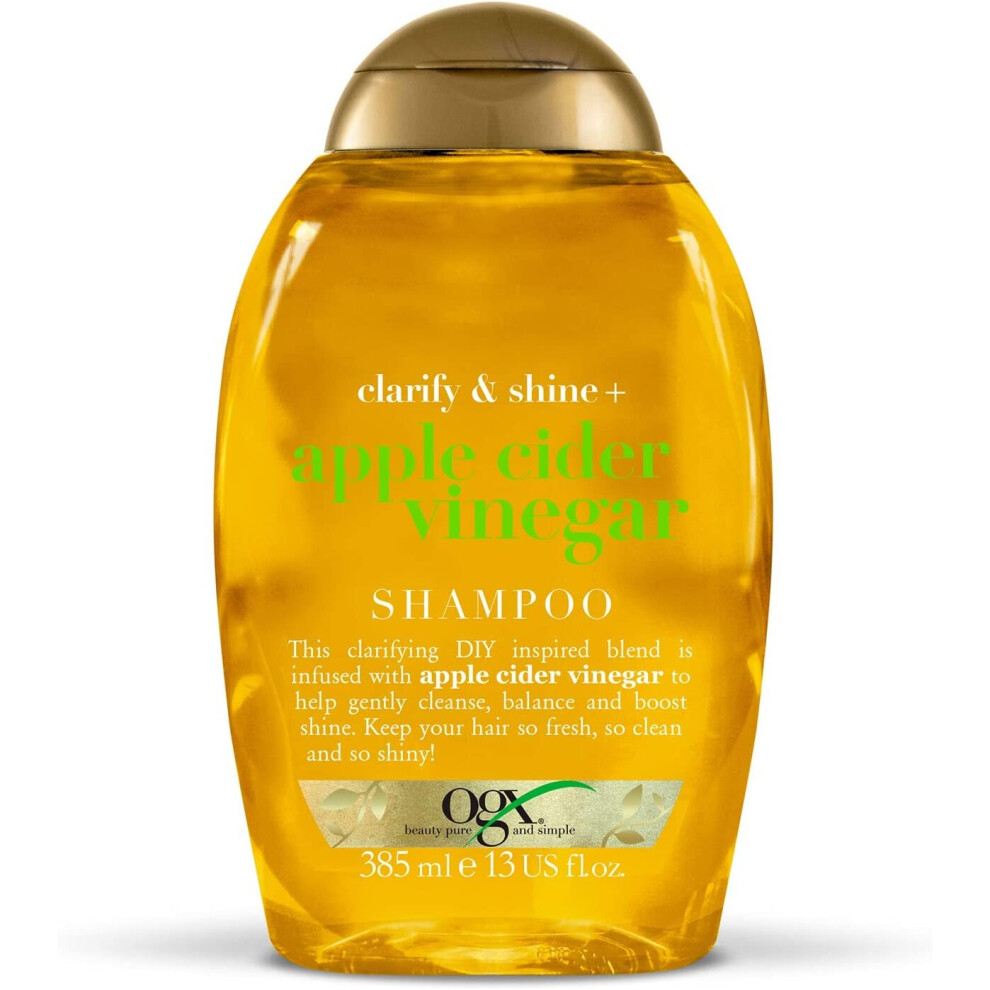 OGX Apple Cider Vinegar Clarifying Shampoo for Oily and Greasy Hair, 385 ml