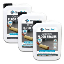 (3 x 5 Litres) Concrete Floor Dustproofing Sealer For Garage Floor Bases Sheds & Slabs