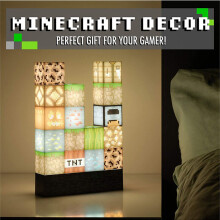 (Building Block Light) Minecraft Night Light Torch Building Block Lamp