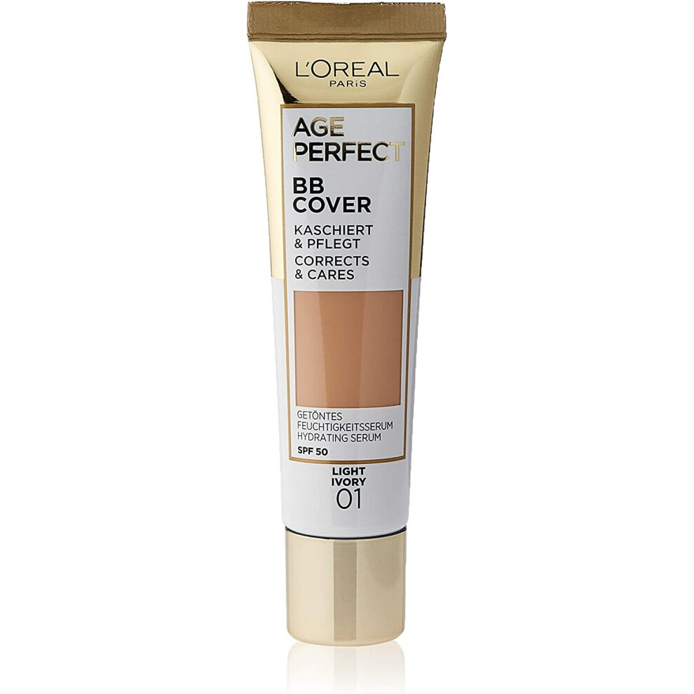 L'Oreal Paris Cosmetics Age Perfect BB Cover Concealer, Makeup, Light Ivory 01