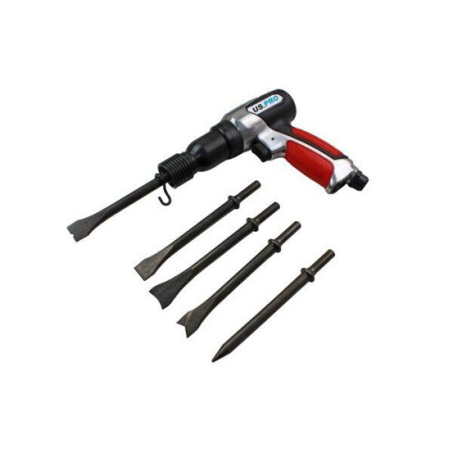 us pro US PRO Tools 190MM Air Hammer Chisel With Ergonomic Grip & 5 Chisels 8598 1