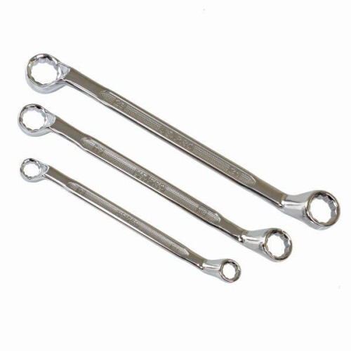 us pro US PRO Tools 10 Piece Double Offset Ring Spanner Set 6 - 27mm 75DEG Non-slip 3527 2