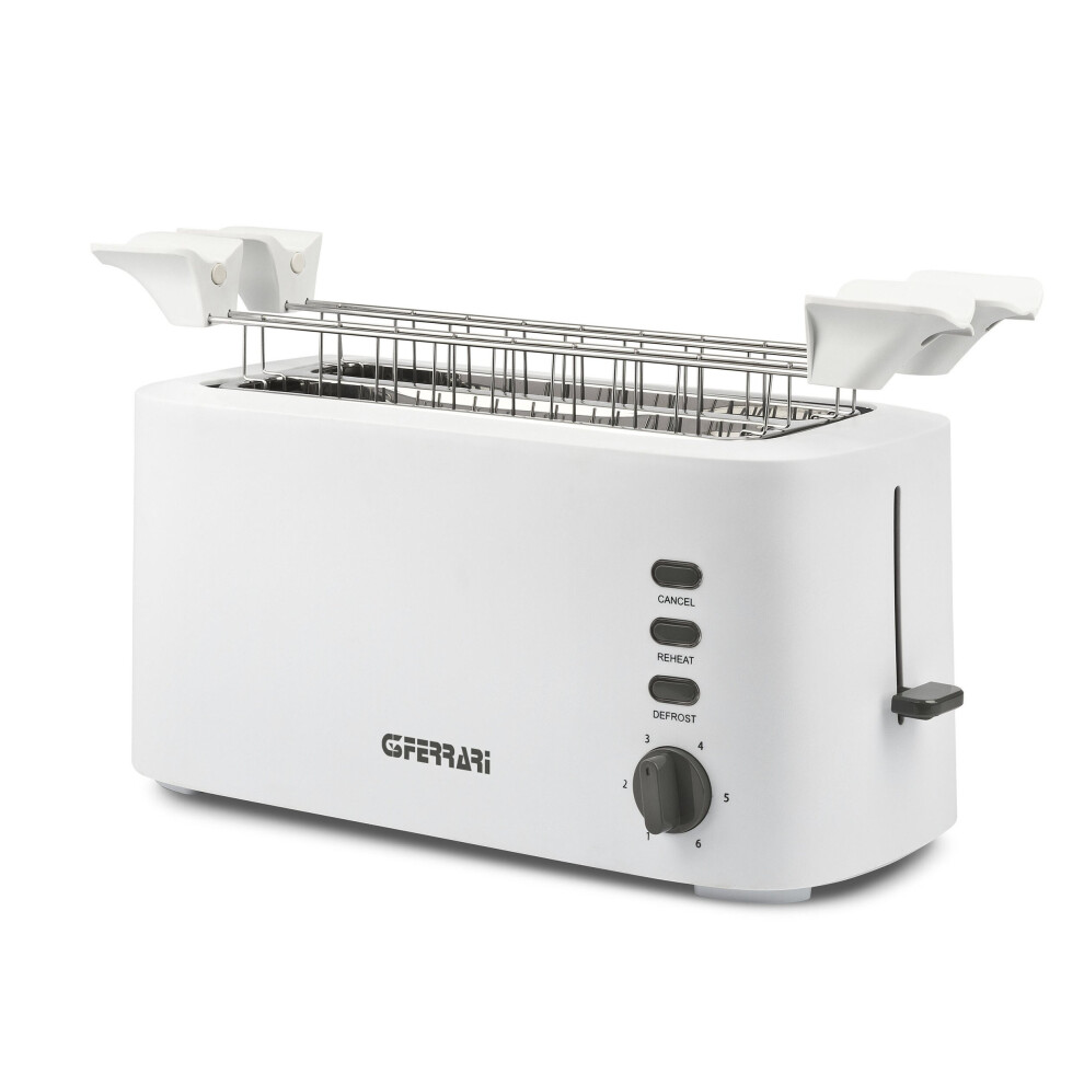 G3 Ferrari G10142 Essential Toaster 4 Slice OR 2 Artisan Breads 1500 W White