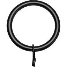 (24 Pack) 38mm Metal Curtain Rings - Black