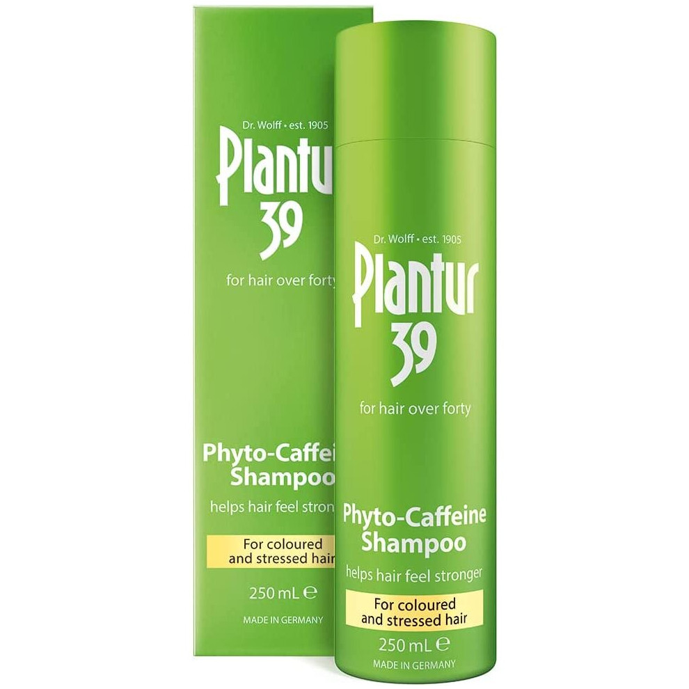 Plantur 39 Caffeine Shampoo Prevents and Reduces Hair Loss 250ml | For Couloured and Stressed Hair | Unique Galenic Formula Supports Hair Growth