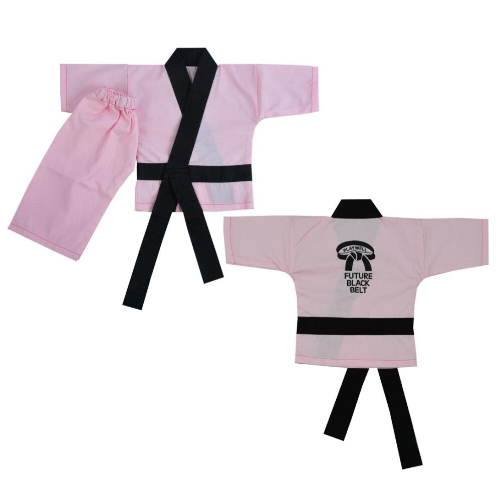 (6 - 12 Months) PLAYWELL BABY KARATE SUIT - PINK (INFANT UNIFORM)
