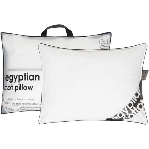 (Cot Bed Pillow) Egyptian Cotton Cot Bed Pillow Anti-Allergy