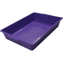 (Purple) Kitten Cat Litter Tray Pet Cage Base 36cm