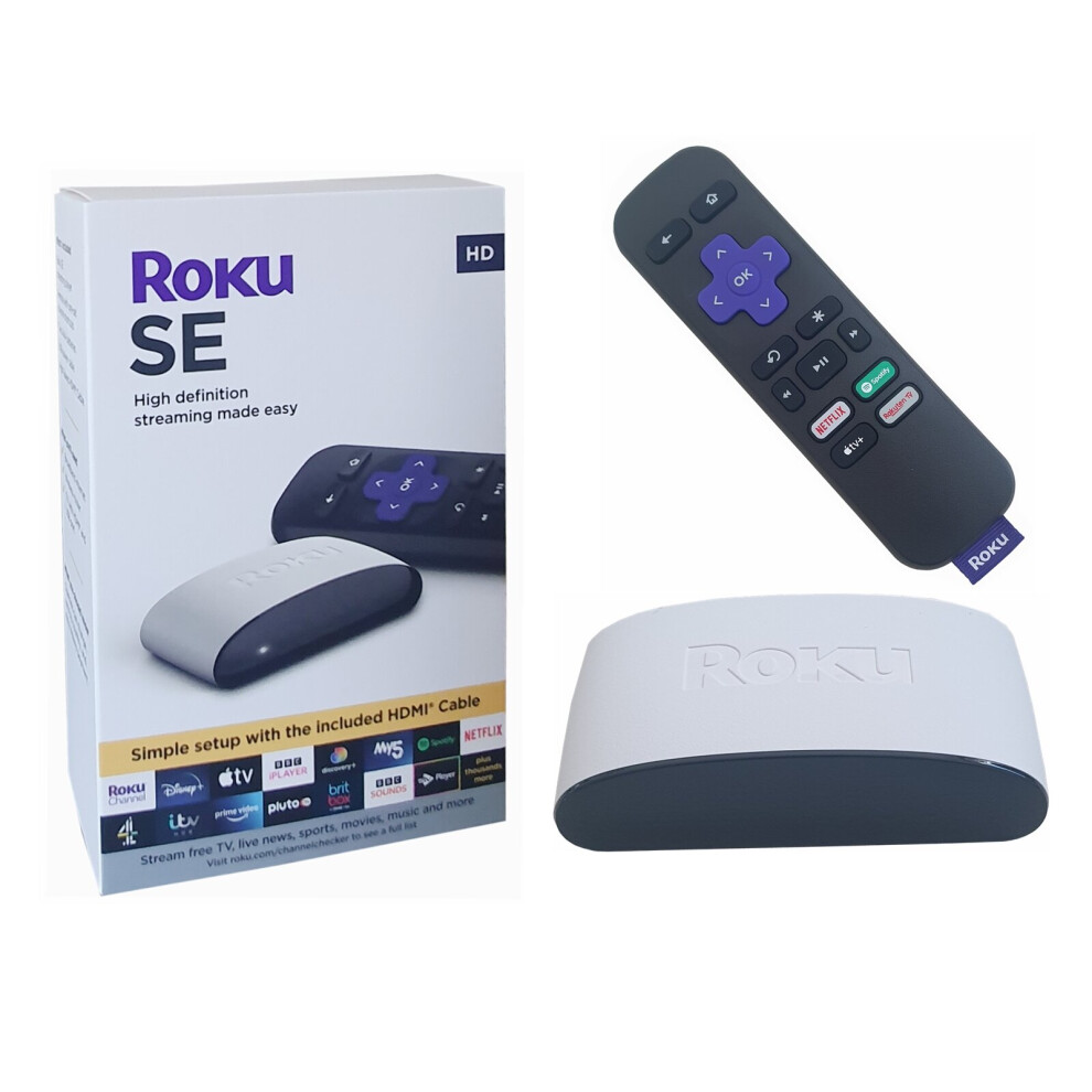 New Roku SE HD Streaming Player With High Speed HDMI Cable