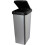 45L SILVER IML TOUCH & LIFT RECTANGLE SWING KITCHEN WASTE RUBBISH BIN 6