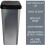 45L SILVER IML TOUCH & LIFT RECTANGLE SWING KITCHEN WASTE RUBBISH BIN 2