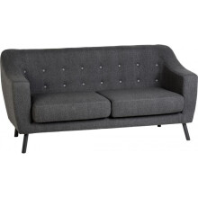 Seconique Ashley Sofa Collection - 2 & 3 Seater Fabric Sofa - Dark Grey