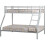 Seconique Tandi Triple Sleeper Metal Bunk Bed Double 4ft6 and Single 3ft in Silver Finish 1